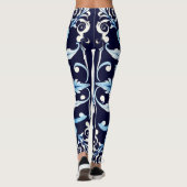 blaue Harmonie-Leggings Leggings (Rückseite)
