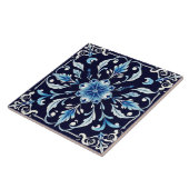blaue Harmoniefliese Fliese (Seite)