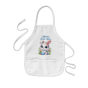 Blaue Hase-Ei Kinderschürze