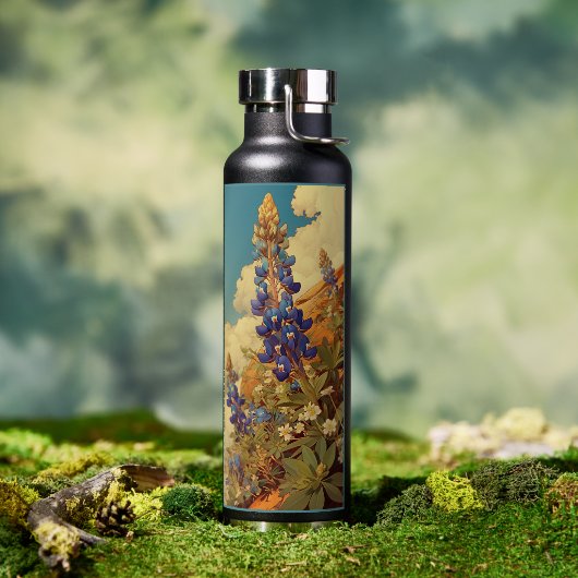 Blaue Hauben in West-Texas Trinkflasche (Außenbereich (gedreht))