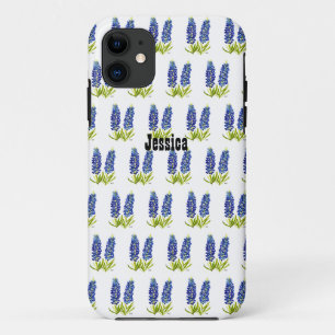 Blaue Hauben Texas Blumen Wildblumen Aquarell Case-Mate iPhone Hülle