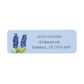 Blaue Hauben Texas Staatsblumen Lupine Aquarell (Vorne)