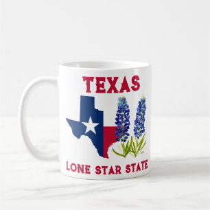 Blaue Hauben Texas State Blumen Lupine Lone Star Kaffeetasse