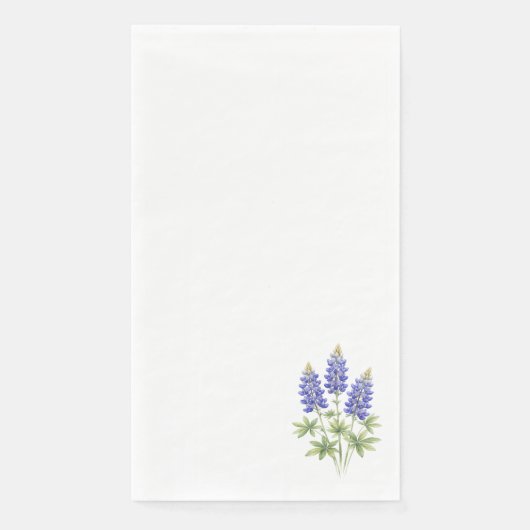 Blaue Hauben Texas State Flowers Blaue Haube Serviette (Vorderseite)