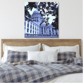 Blaue Hauptstadt Leinwanddruck (Insitu (Schlafzimmer))