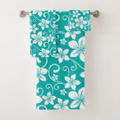BLAUE HAWAII (AQUAMARIN) BAD TOWEL SET (Insitu)
