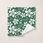 BLAUE HAWAII (GRÜNE WÄLDER) BAD TOWEL SET (Waschlappen)