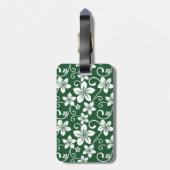 BLAUE HAWAII (GRÜNE WÄLDER) GEPÄCKANHÄNGER (Rückseite vertikal)