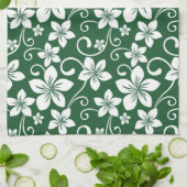 BLAUE HAWAII (GRÜNE WÄLDER) GESCHIRRTUCH (Gefaltet)