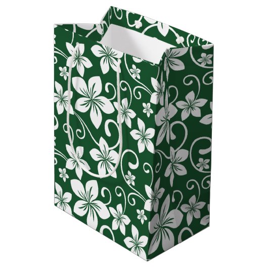 BLAUE HAWAII (GRÜNE WÄLDER) MITTLERE GESCHENKTÜTE (Rückseite Schrägansicht)