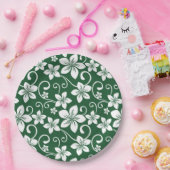 BLAUE HAWAII (GRÜNE WÄLDER) PAPPTELLER (Party)