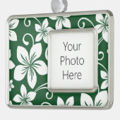 BLAUE HAWAII (GRÜNE WÄLDER) Rahmen-Ornament SILBER (Links)