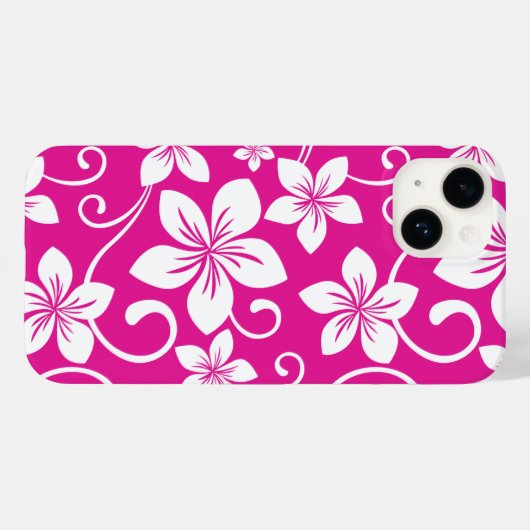 BLAUE HAWAII (HOT PINK) Case-Mate iPhone HÜLLE (Rückseite (Horizontal))
