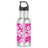 BLAUE HAWAII (HOT PINK) EDELSTAHLFLASCHE (Rückseite)