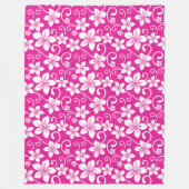 BLAUE HAWAII (HOT PINK) FLEECEDECKE (Vorderseite)