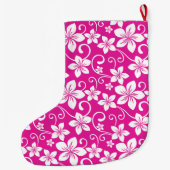 BLAUE HAWAII (HOT PINK) GROßER WEIHNACHTSSTRUMPF (Rückseite)