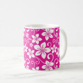 BLAUE HAWAII (HOT PINK) KAFFEETASSE (VorderseiteRechts)