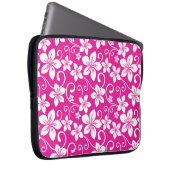 BLAUE HAWAII (HOT PINK) LAPTOPSCHUTZHÜLLE (Vorne Rechts)