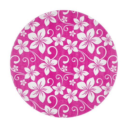 BLAUE HAWAII (HOT PINK) SCHNEIDEBRETT (Vorderseite)