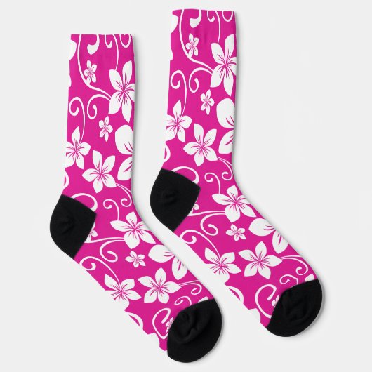 BLAUE HAWAII (HOT PINK) SOCKEN (Rechts)