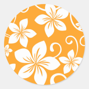 BLAUE HAWAII (MANDARINE) CLASSIC ROUND STICKER