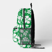 BLAUE HAWAII-MUSTER IN GRÜN BEDRUCKTER RUCKSACK (Rechts)