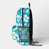 BLAUE HAWAII-MUSTER IN TEAL BEDRUCKTER RUCKSACK (Rechts)