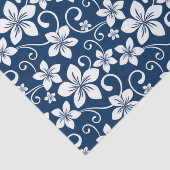 BLAUE HAWAII (NAVY) SEIDENPAPIER (Ausschnitt)
