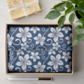 BLAUE HAWAII (NAVY) SEIDENPAPIER (Geschenk)