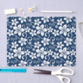 BLAUE HAWAII (NAVY) SEIDENPAPIER (Handwerk)