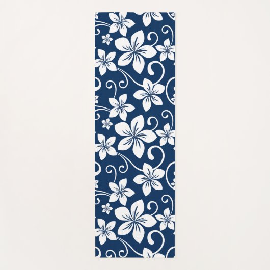 BLAUE HAWAII (NAVY) YOGAMATTE (Vorderseite)