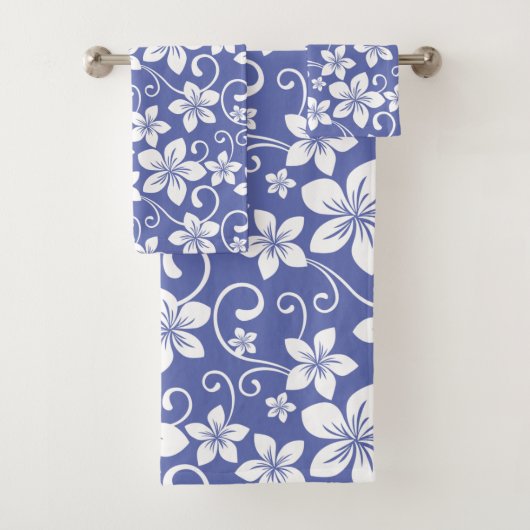 BLAUE HAWAII (PERIWINKLE) BAD TOWEL SET (Insitu)