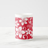 BLAUE HAWAII (RED) KNOCHEN CHINA TASSE (Vorderseite)