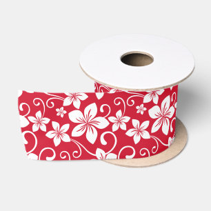 BLAUE HAWAII (RED) SATIN RIBBON SATINBAND