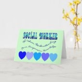 BLAUE HEARTS KARTE (Gelbe Blume)