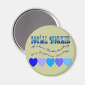 BLAUE HEARTS MAGNET (Vorderseite/Rückseite)