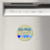 BLAUE HEARTS MAGNET (In Situ (Geschirrspüler))