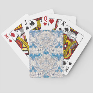 Blaue Heckenkirsche (von William Morris) Spielkarten