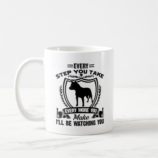 Blaue Heeler Liebhaber-Tasse Kaffeetasse (Links)