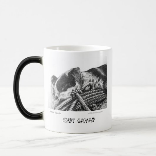 Blaue Heeler Tasse "got Java? " (Links)