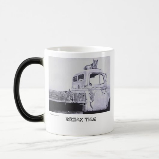 Blaue Heeler Tassen-Reihe Verwandlungstasse (Links)