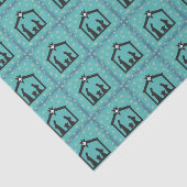 Blaue heilige NachtweihnachtsGeburt Christi Seidenpapier (Ausschnitt)