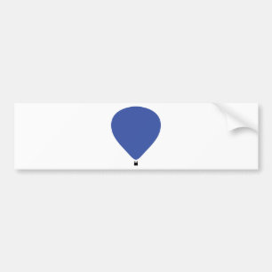 blaue Heißluftballonikone Autoaufkleber