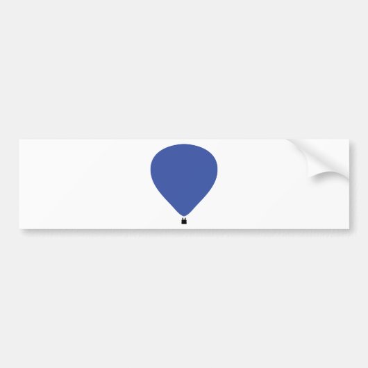 blaue Heißluftballonikone Autoaufkleber (Vorne)