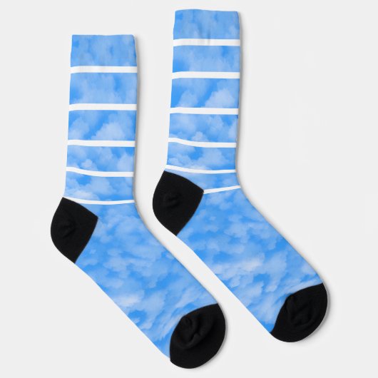 Blaue & hellblaue Socken (Rechts)