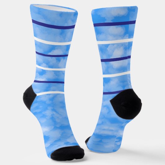 Blaue & hellblaue Socken (Gewinkelt)