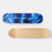 Blaue helle Ströme Skateboard (Horizontal)