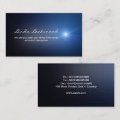 blaue helle Visitenkarte (Vorne/Hinten)