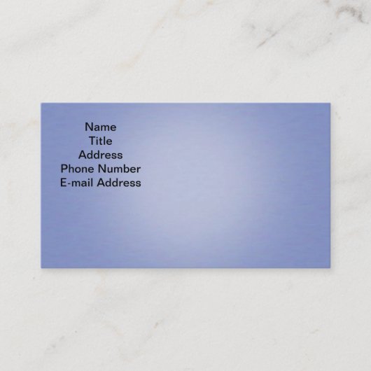 Blaue helle Visitenkarten Visitenkarte (Vorderseite)
