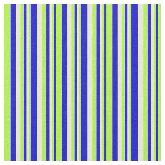 Blaue, hellgrüne und weiße farbige Linien Stoff (Nahaufnahme)